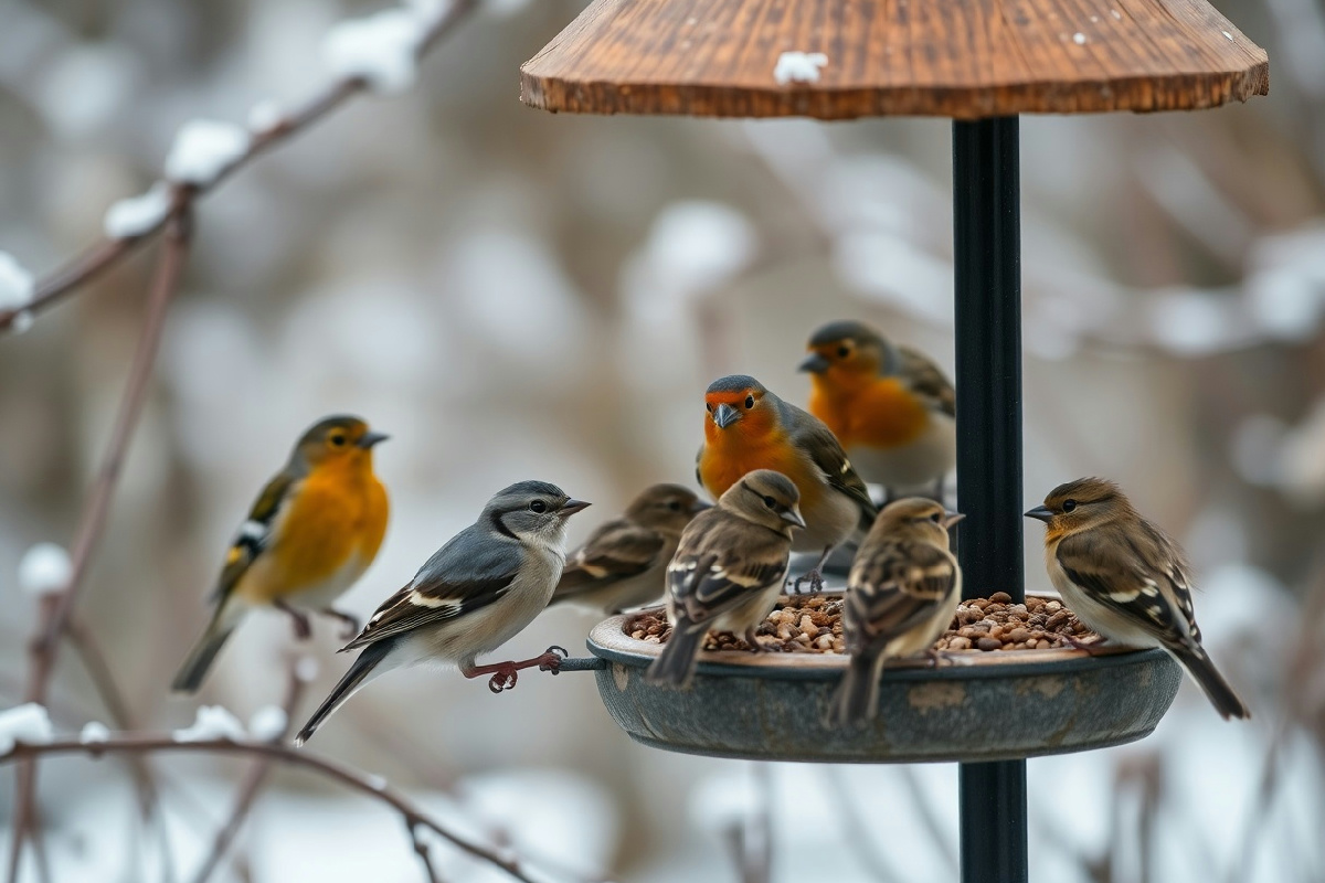 Inverno nel giardino: attirare gli uccelli per giornate magiche di birdwatching